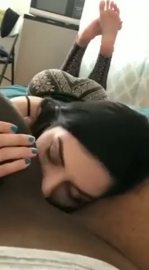 With great difficulty, I managed to make the dark-skinned man cum in my mouth.